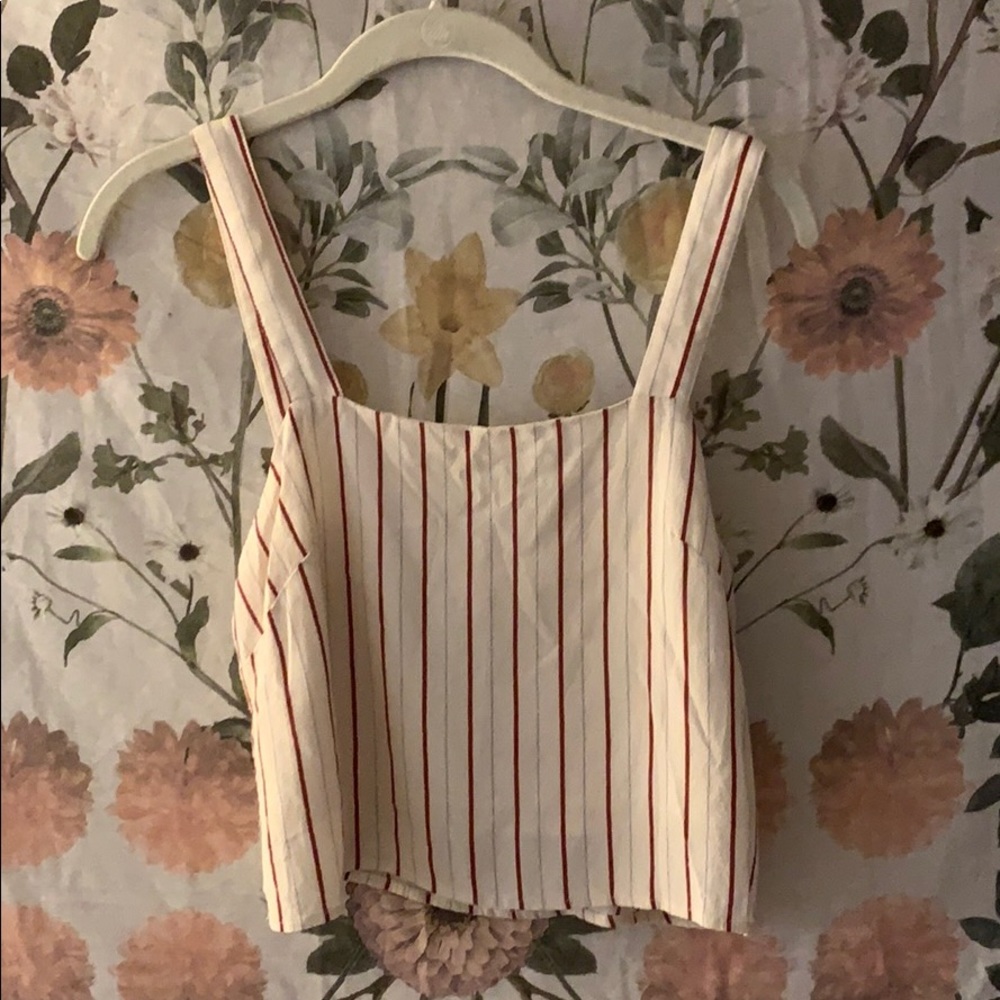 Striped Cropped Tank-top